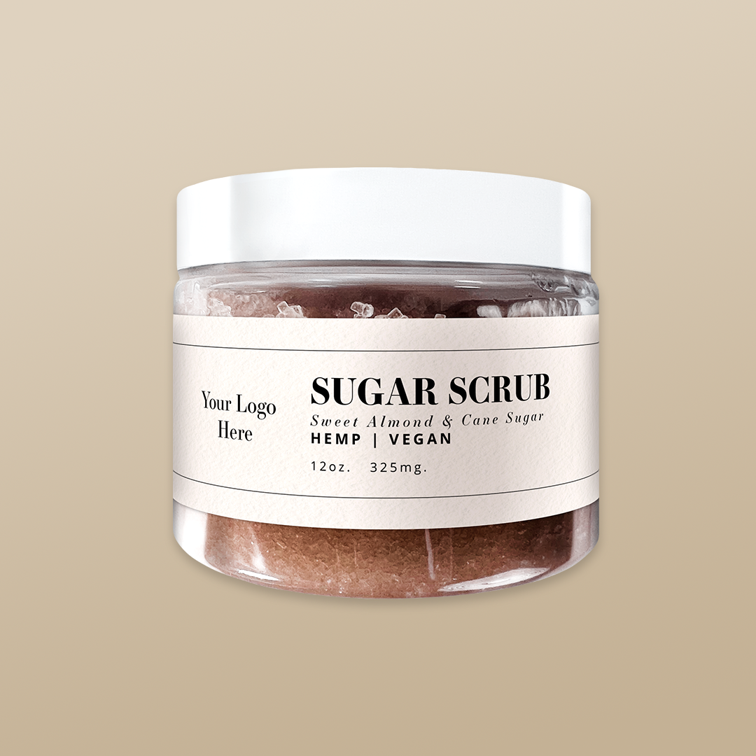 Herbal Sugar Scrub with Hemp - Vanilla